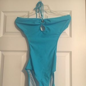 Blue monokini